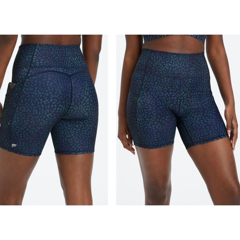 Fabletics Oasis PureLuxe High-Waisted 6" Shorts Soft Stretch No Size Tag